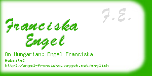franciska engel business card